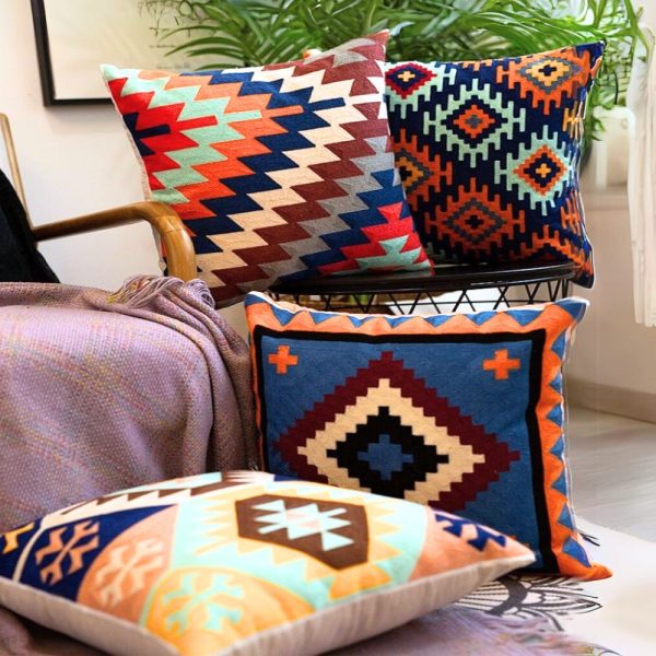 Colorful Kilim Cushion Cover • 4 Styles