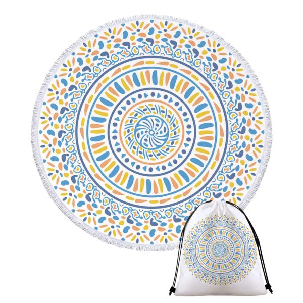 CORAL • XXL ROUND BEACH TOWEL
