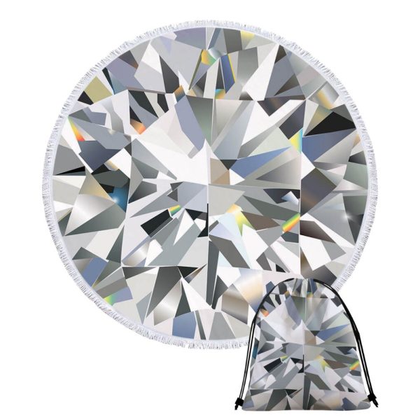 DIAMOND • XXL ROUND BEACH TOWEL