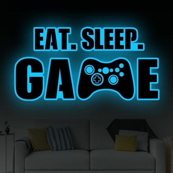Eat Sleep Game • Glow-in-the-Dark Sticker Set