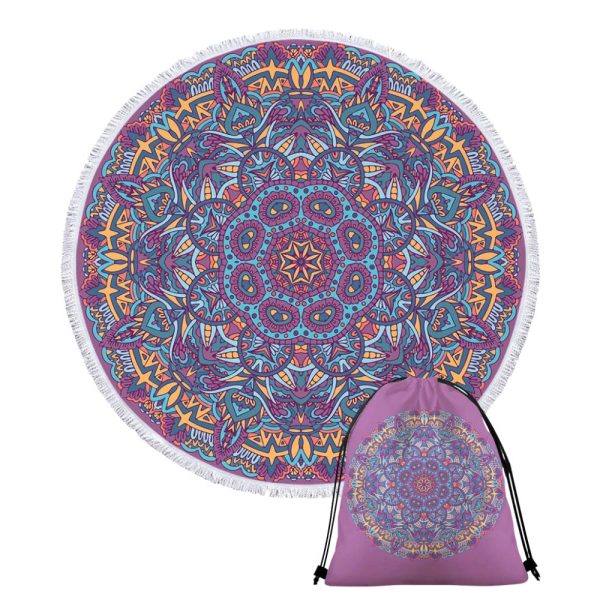 LILAC • XXL ROUND BEACH TOWEL
