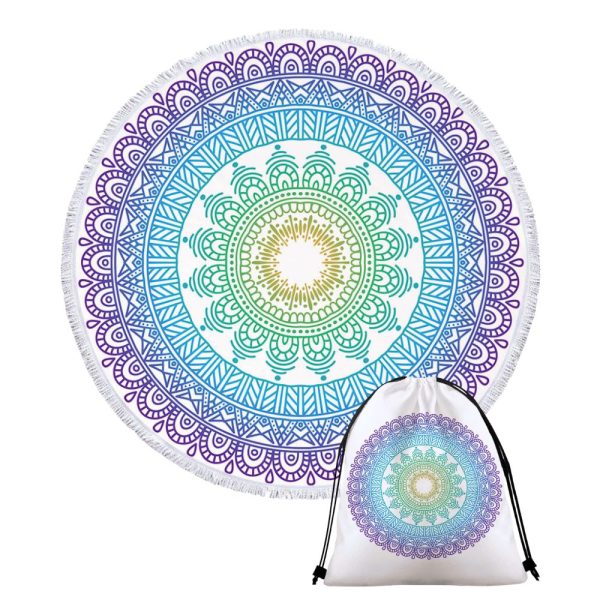 AZURE II • XXL ROUND BEACH TOWEL