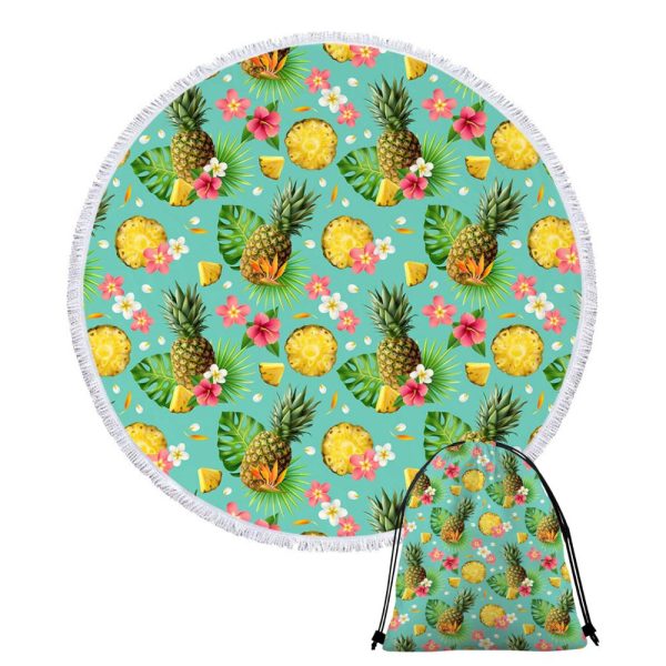 PINEAPPLES • XXL ROUND BEACH TOWEL