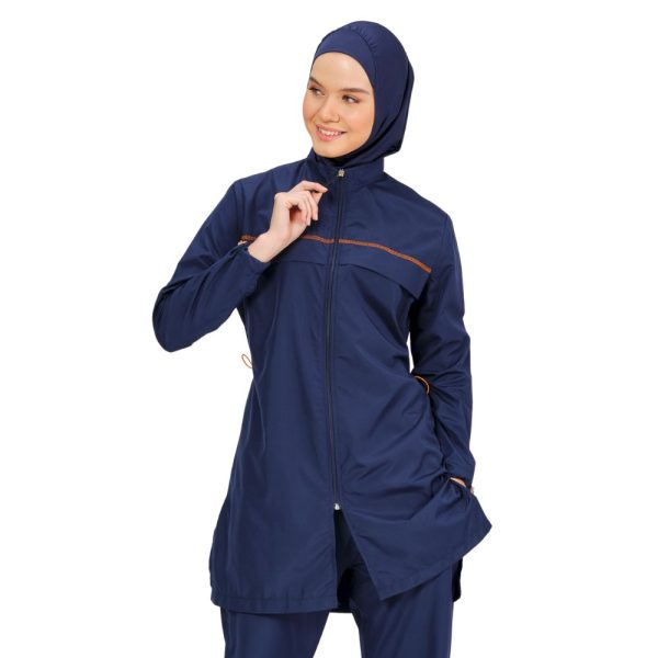 4 Piece Burkini Set • Waterproof Fabric • Classic Navy