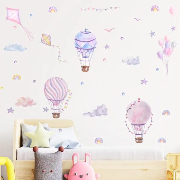 Pastel Hot Air Balloons • Sticker Set