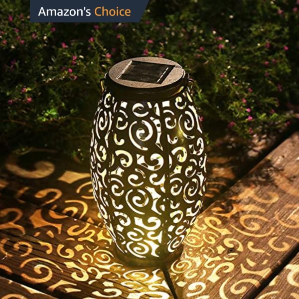 SOLAR LED GARDEN LANTERN • CORINTHIAN