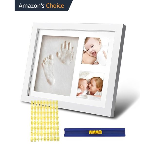 BABY CLAY PRINTS FRAME KIT • WITH LETTER BLOCKS