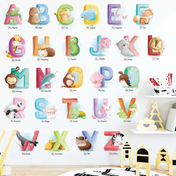 Alphabet Animals • Educational Sticker Set