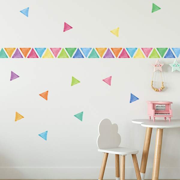 Water Color Triangles • Sticker Set