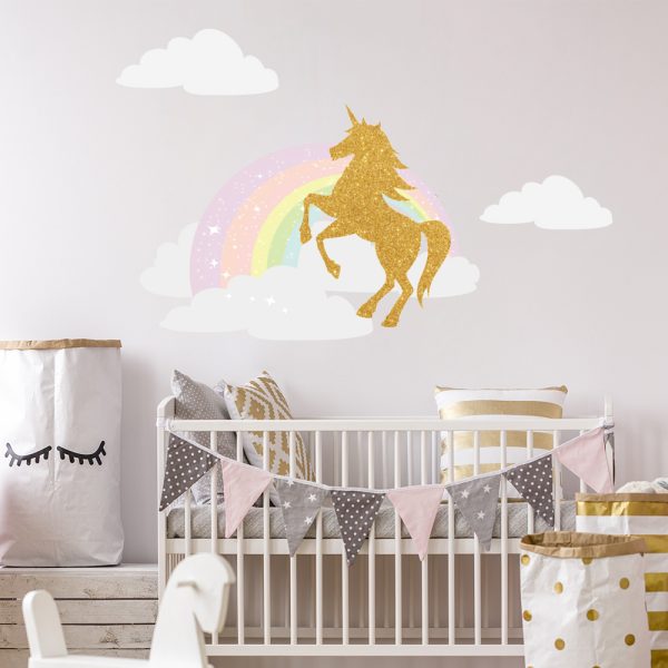 Glitter Unicorn Rainbow • Sticker Set