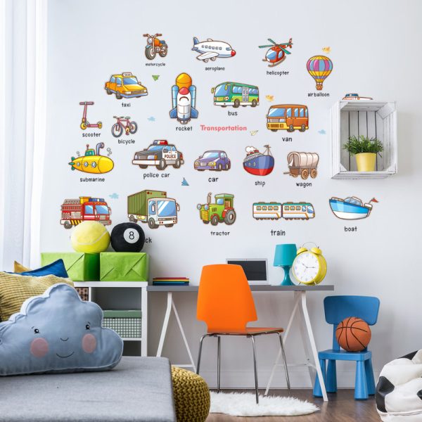 Learn About Transportation • Educational Sticker Set