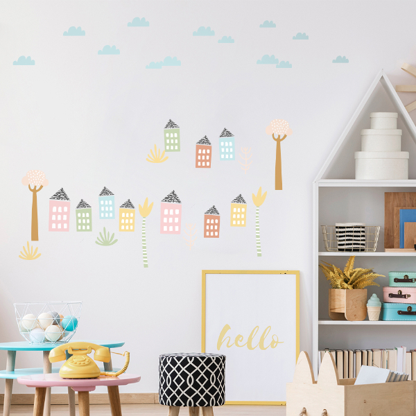 Colorful Buildings • Sticker Set