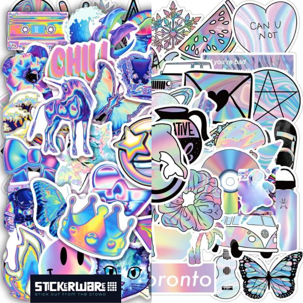 HOLOGRAPHIC • 100PC STICKERWARE BAG
