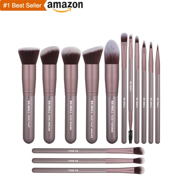 14PC ROSE GOLD MAKEUP BRUSH SET
