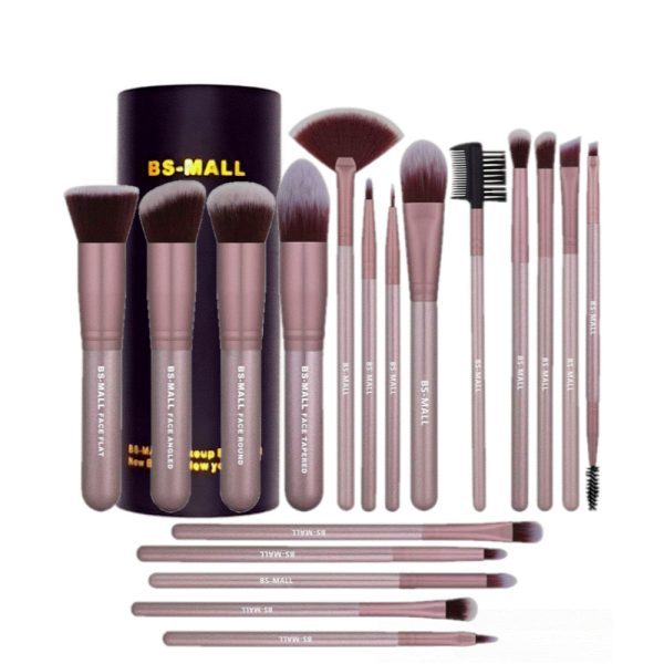 18PC ROSE GOLD MAKEUP BRUSH SET