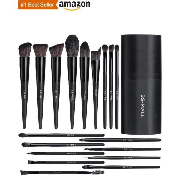 18PC BLACK MAKEUP BRUSH SET