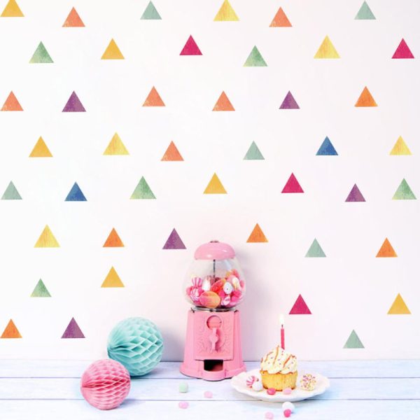Small Water Color Triangles • Sticker Set