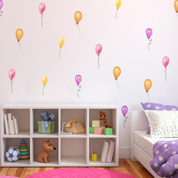 Water Color Balloons • Sticker Set