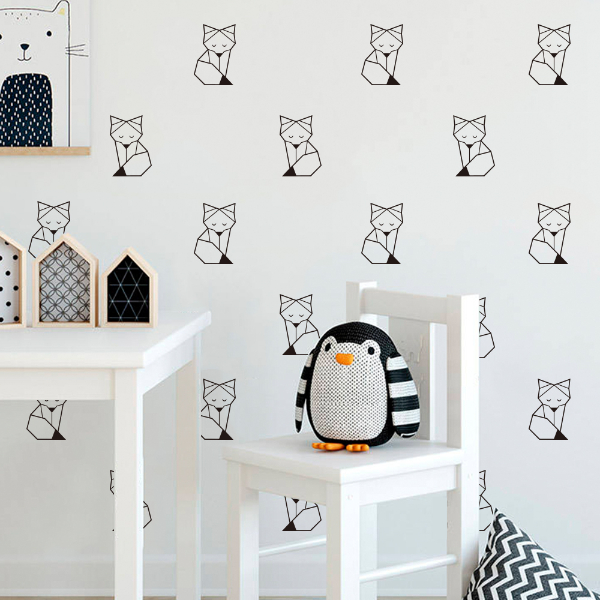 Origami Fox • Sticker Set