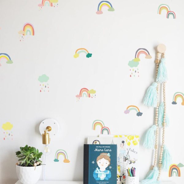 Pastel Rainbows & Clouds • Sticker Set