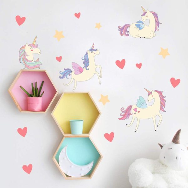Unicorns & Hearts • Sticker Set