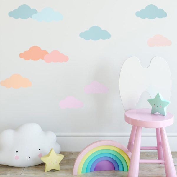 Large Pastel Clouds • Sticker Set
