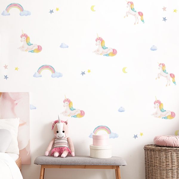 Unicorn On Rainbow • Sticker Set