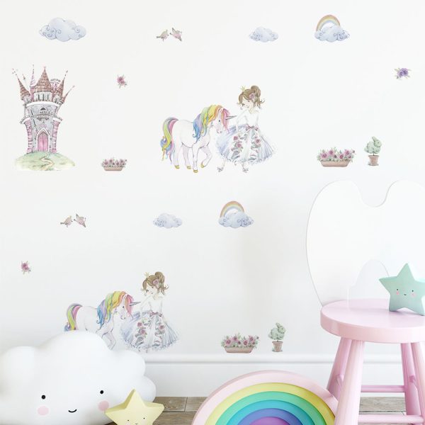 Unicorn & Princess • Sticker Set