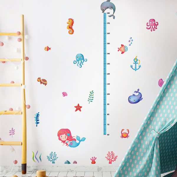 Mermaid • Height Ruler Sticker Set