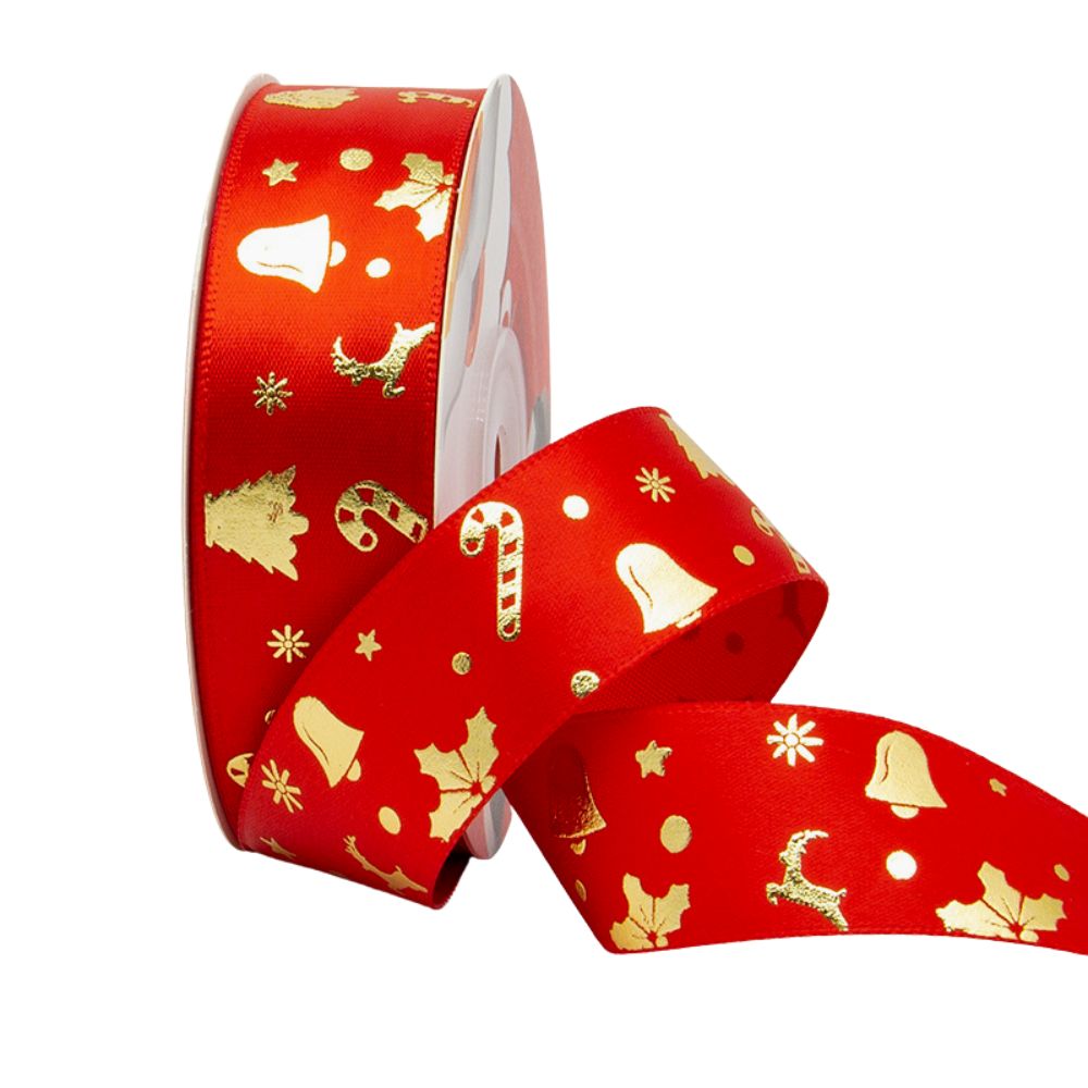 Christmas Red II Grosgrain 25mm