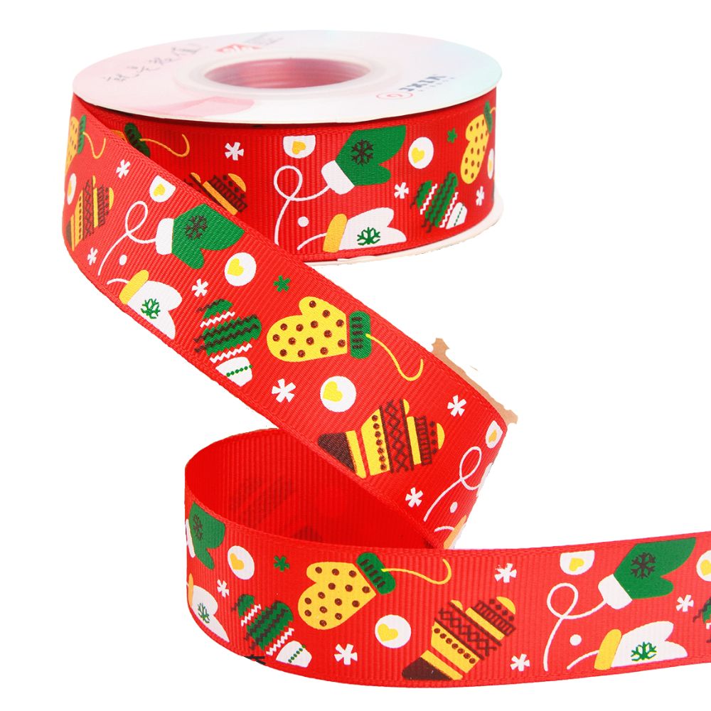Christmas Red III Grosgrain 25mm
