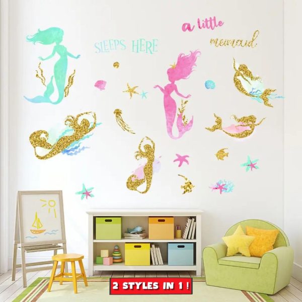A Little Mermaid Sleeps Here • Sticker Set