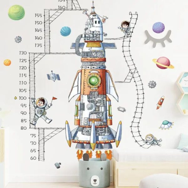 Space Rocket • Height Ruler Sticker Set