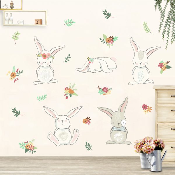 Flower Bunnies • Sticker Set