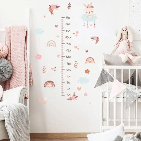 Rainbow Bunny • Height Ruler Sticker Set