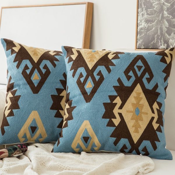 Blue Kilim Cushion Cover • Style 1