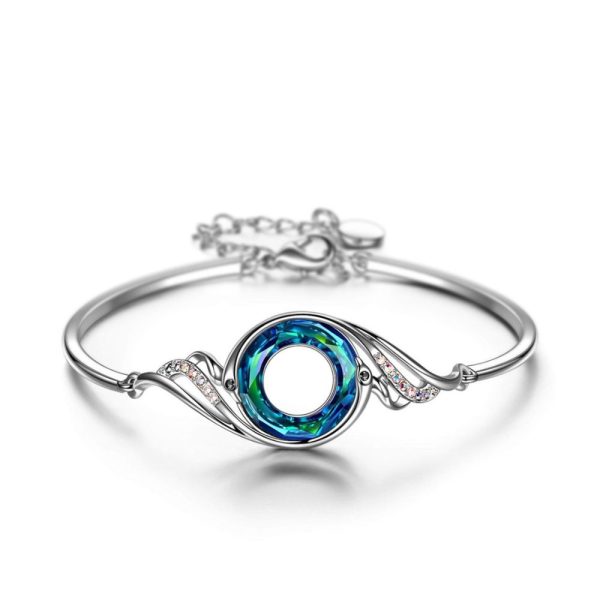 Phoenix • Rhodium Plated 925 Sterling Silver Bracelet with Swarovski Elements