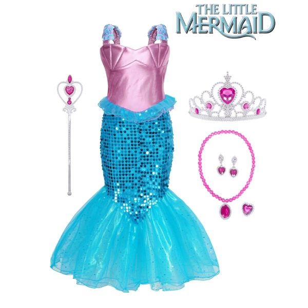 ARIEL • Deluxe Girls Costume with Accessories