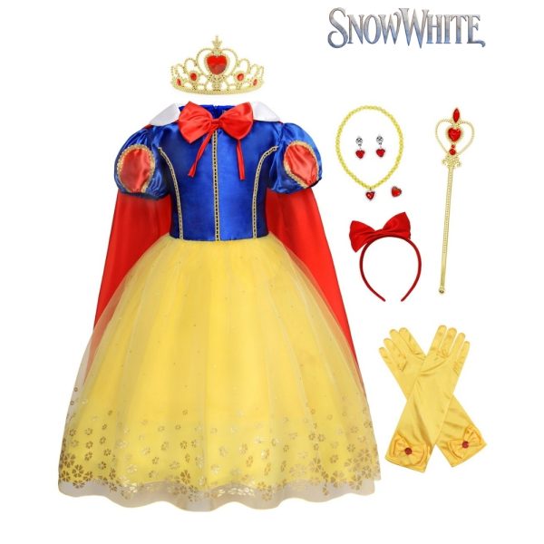 SNOW WHITE • Deluxe Girls Costume with Accessories