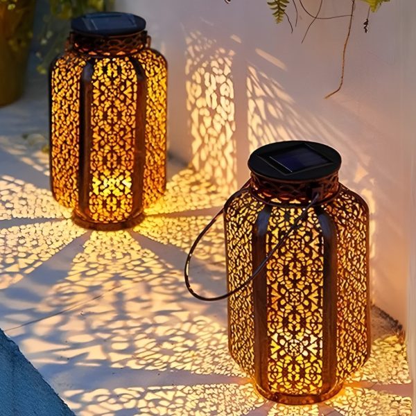 SOLAR LED GARDEN LANTERN • ANDALUSIAN