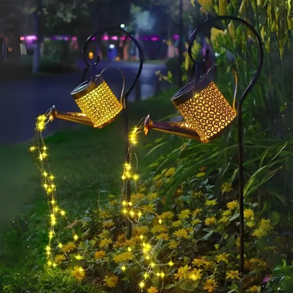 SOLAR LED GARDEN STAKE • WATERING CAN