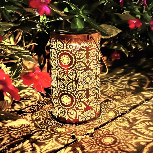 SOLAR LED GARDEN LANTERN • BOHO